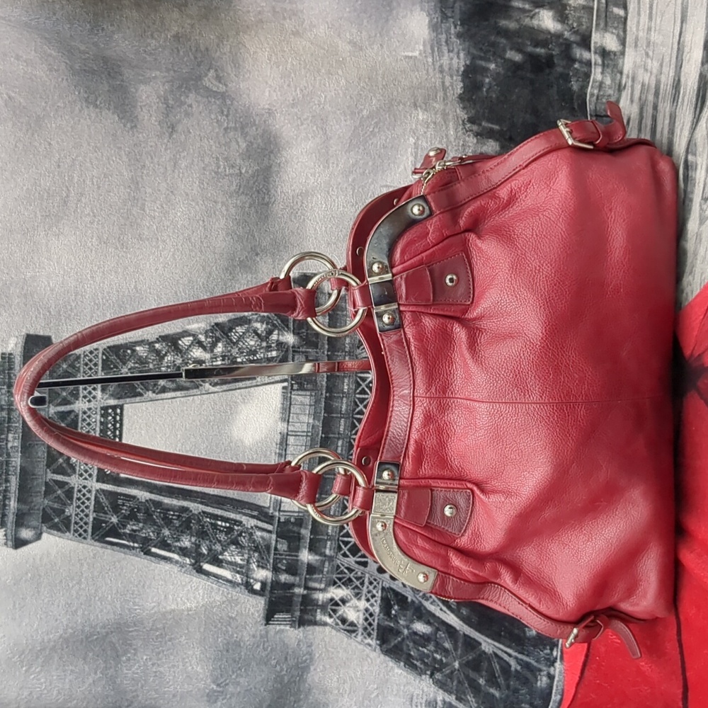 B. Makowsky Red Leather Bag